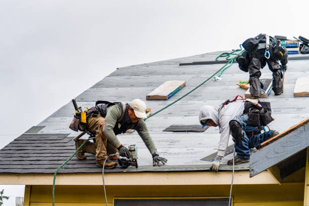 Professional Gutter Installation technician working in Sugar City, ID